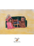 Framed Art Magnet 2.75"L x 3.74"W