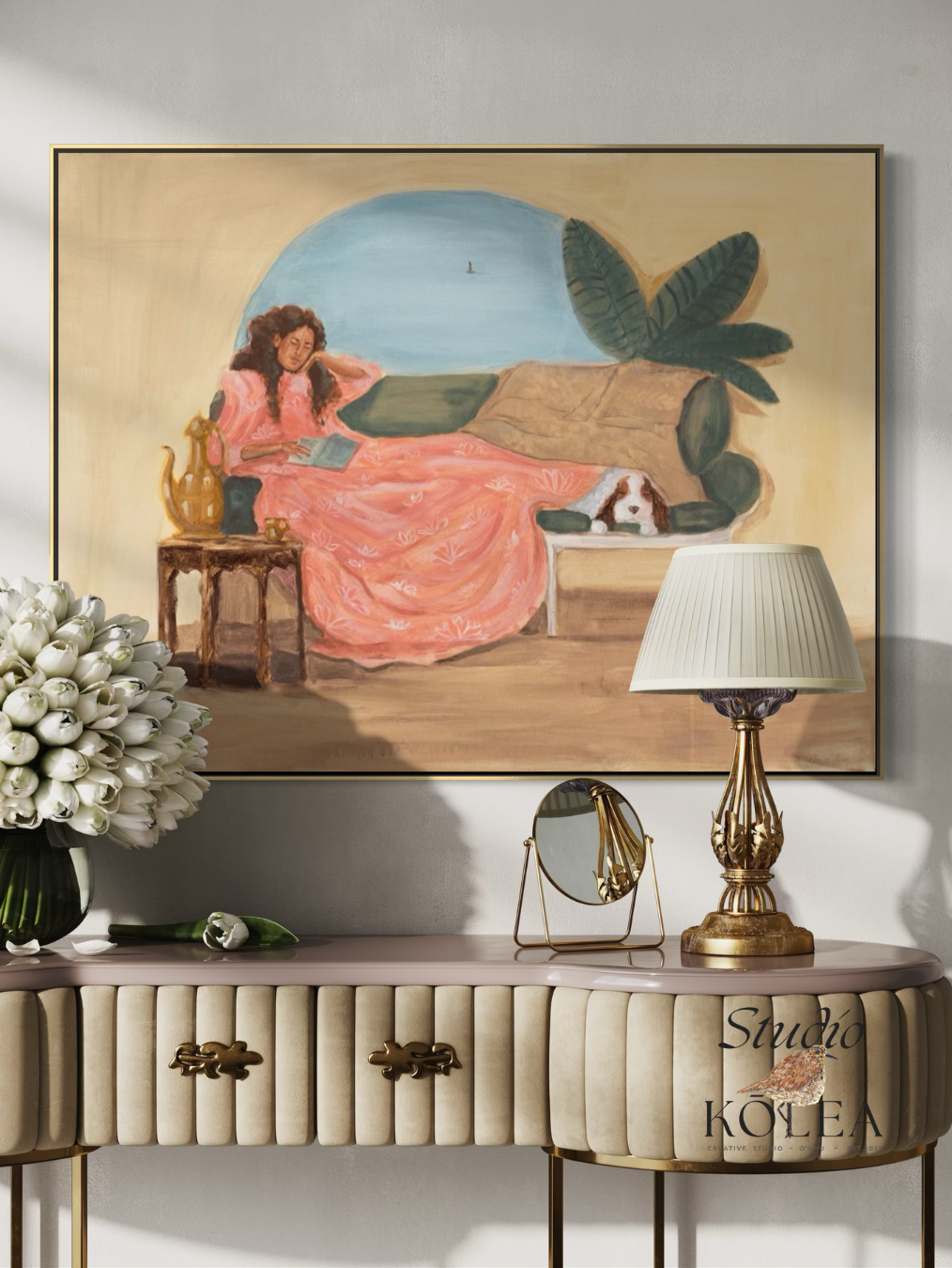 Pink Dreams (Original Painting) 40 × 30 in