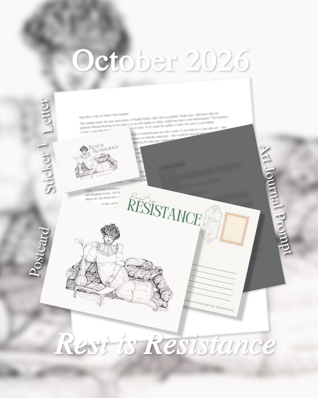 Rest with Art Mail Club Monthly Subscription from Hawaii