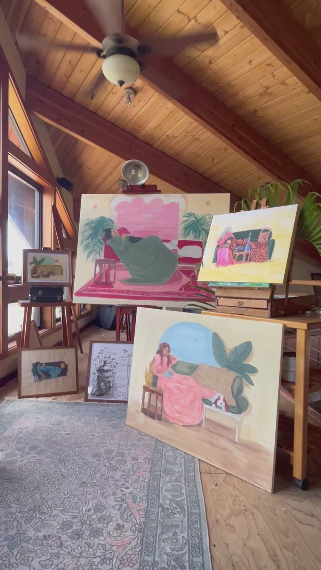 Pink Dreams (Original Painting) 40 × 30 in